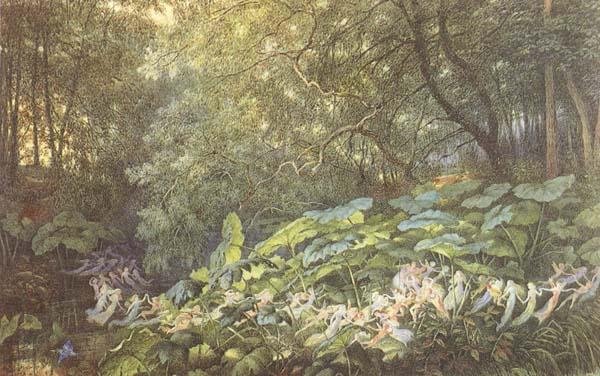 Linder the Dock Leaves-An Autumnal Evening's Dream (mk46), Richard Doyle